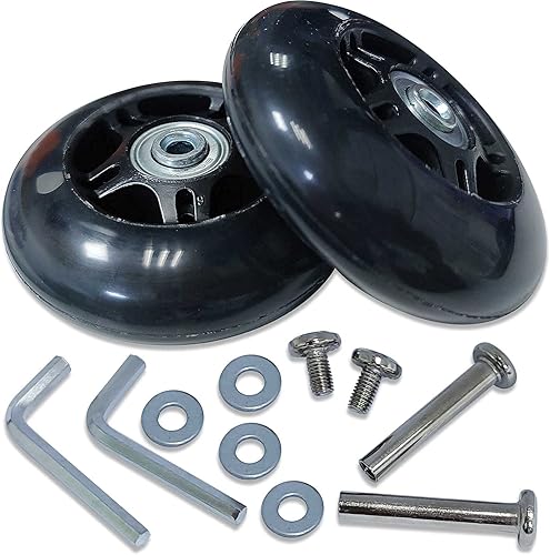 Miniatura 4 de Equipaje Maleta Ruedas Kits de Repuesto 3.150 in x 0.945 in Universal Goma Giratorio Dos Conner Rueda Ruedas Ruedas Ruedas Rodamientos Herramientas