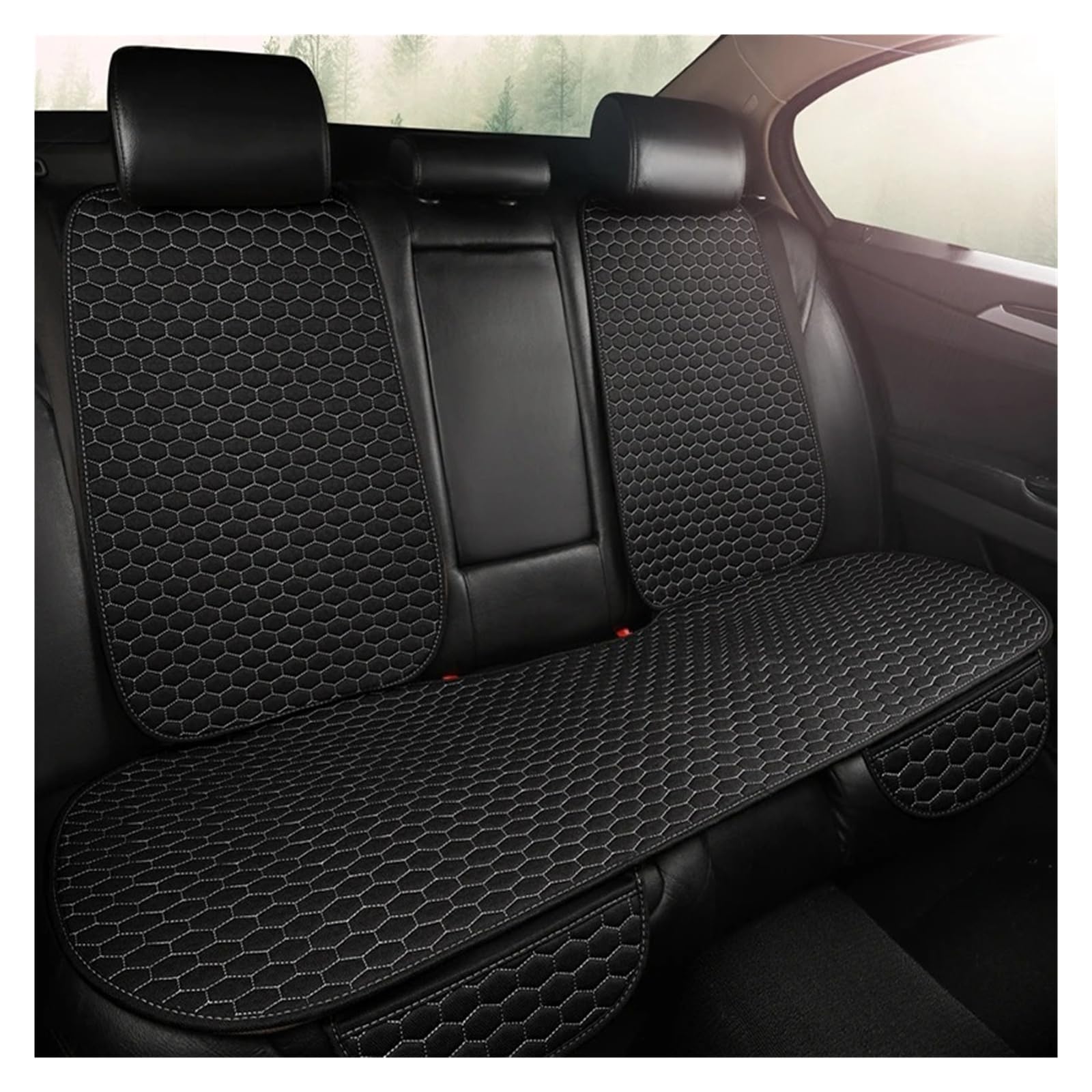 Coprisedili Auto Coprisedile Universale Per Auto Accessorio Schienale Sedile Anteriore E Posteriore Cuscino Lavabile Tappetino Per Auto Quattro(3pcs gray)