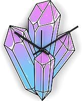 Vista 15 de Reloj de pared de madera, arte de pared, decoración del hogar, calcomanías mágicas de números para bricolaje, sala de estar, nubes, cocina, hongo