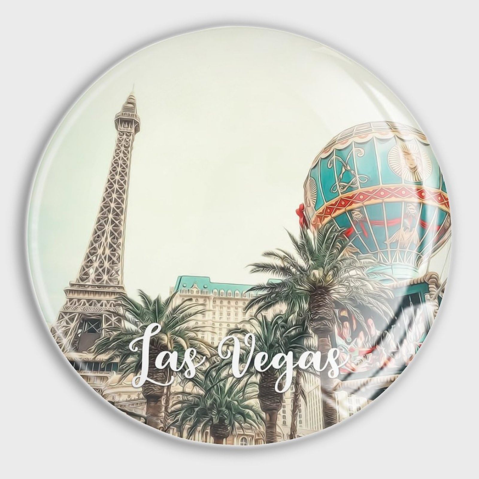 Aimants puissants frigo Vegas - Lot de 4 magnets en verre à fixation forte