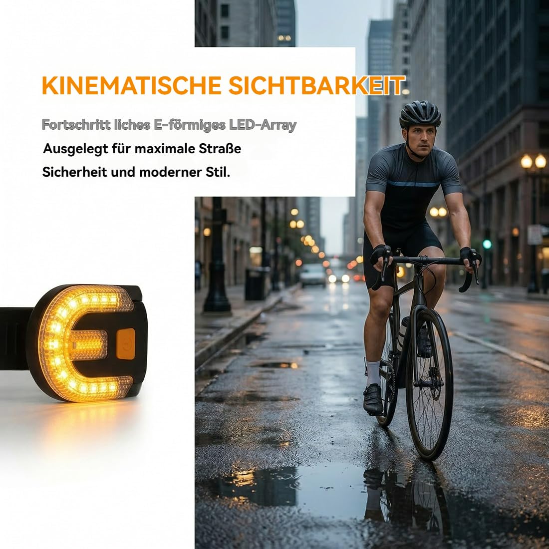Yagerod Télécommande sans fil pour feu arrière de vélo, clignotants, kit de conversion pour clignotants de trottinette électrique, étanche IPX4, rechargeable par USB pour VTT et vélos de route (2pcs)