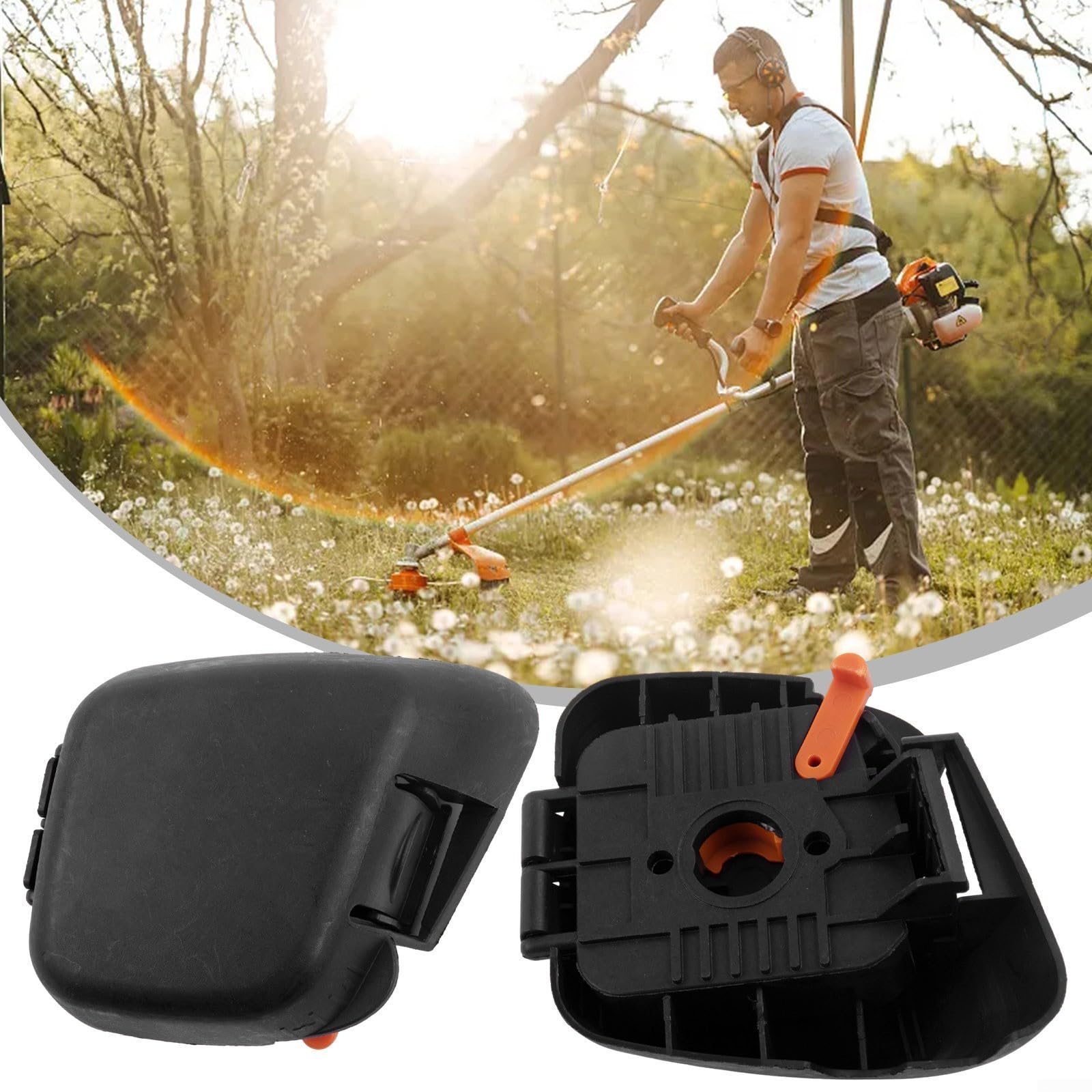 Air Filter Cover and Housing with Air Filters for FC55/FS38/FS45/FS46/FS55/FS55R/HL45/KM55 String Trimmer Brushcutter