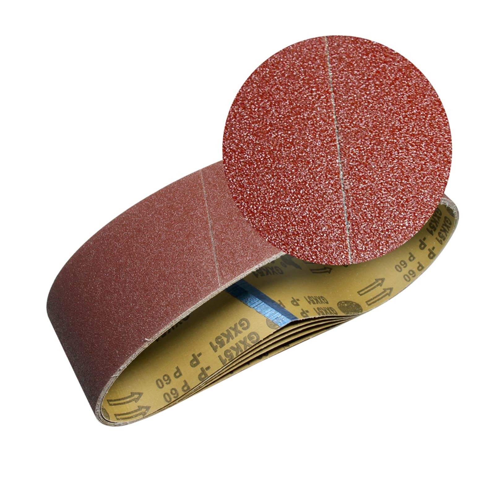 Pas szlifierski 5 sztuk 100x915mm taśma szlifierska opaski piaskowe 4 "x 36" ziarno 60 80 120 240 narzędzia ścierne akcesoria do szlifierki taśmowej(Grit 80)