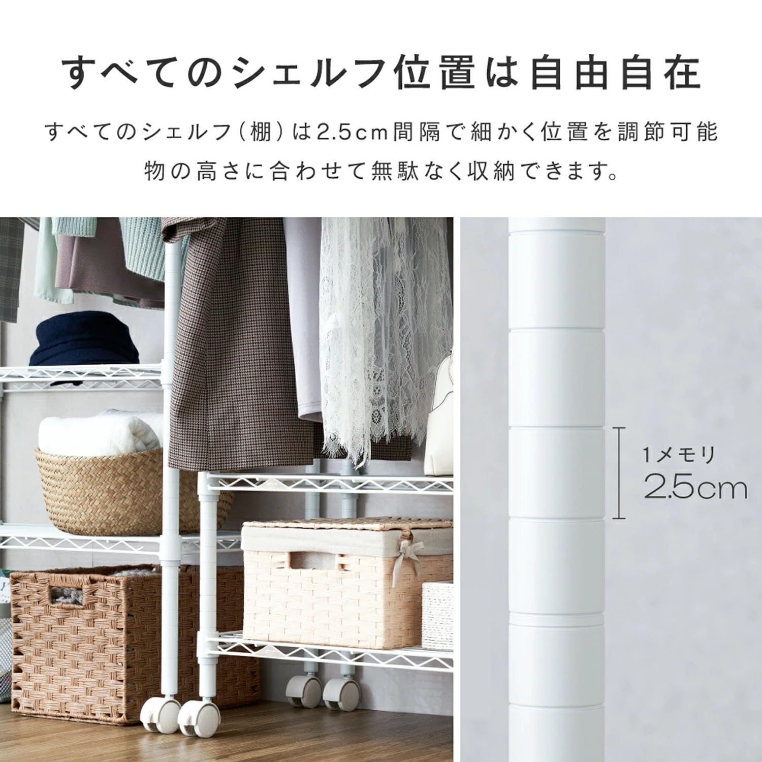 Amazon｜ドウシシャ ルミナス エリソンラテ ハンガーラック ワード