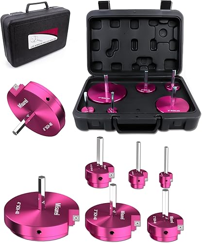 Kit de escariador de tubo de PVC de 6 piezas con 34 pulgadas, 1 pulgada, 1-12 pulgadas, 2 pulgadas, 3 pulgadas, 4 pulgadas, cabeza de aluminio PVC