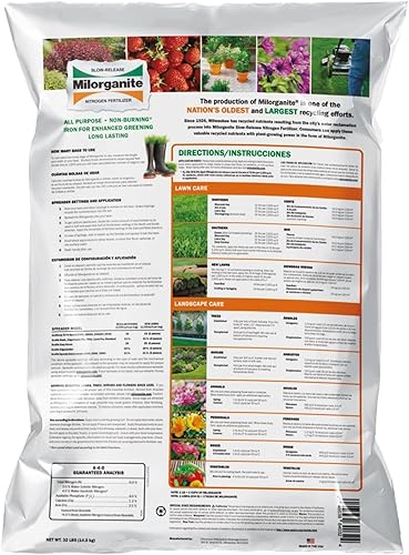 Miniatura 2 de Milorganite Fertilizante multiusos de nitrógeno de liberación lenta 6-4-0, bolsa de 32 libras (paquete de 3) - para césped, flores, jardines