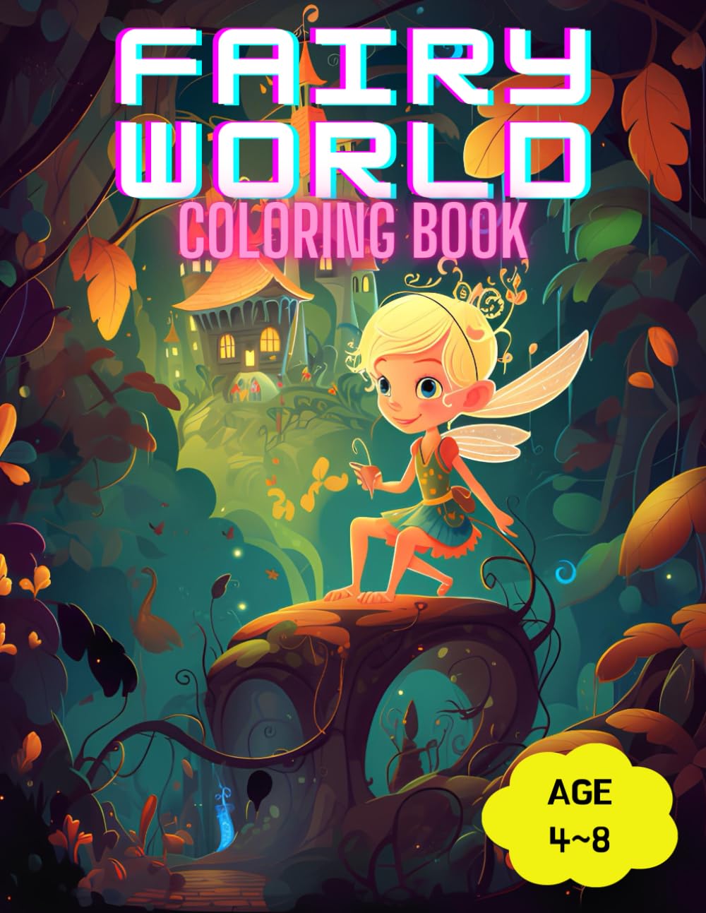 fairy world: Magical Coloring Book Adventure: A Fantastic World with TinkerBell