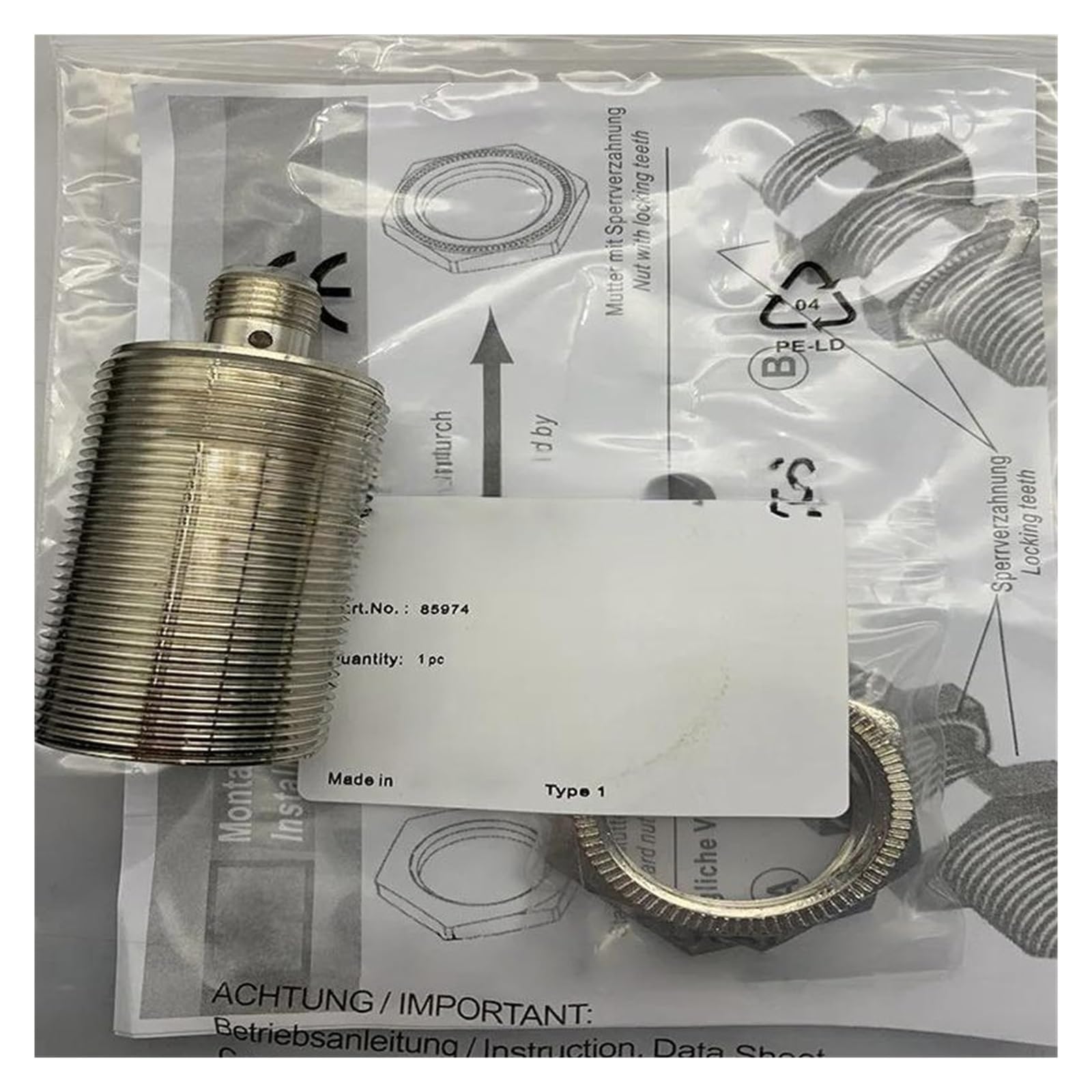 Capteur de proximité NBB15-30GM50-A2-V1-M1 avec connecteur pour maintenance de machine