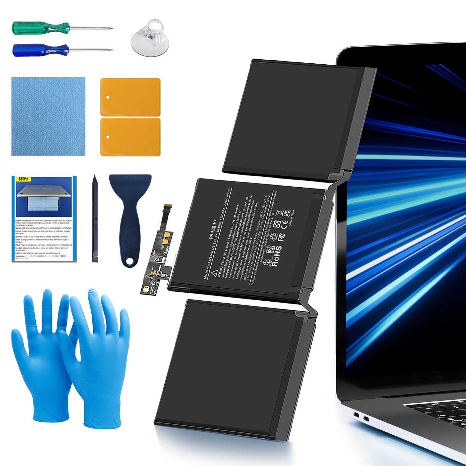 Amazon.com: pengguo Battery A1713 for MacBook Pro 13 Inch A1708