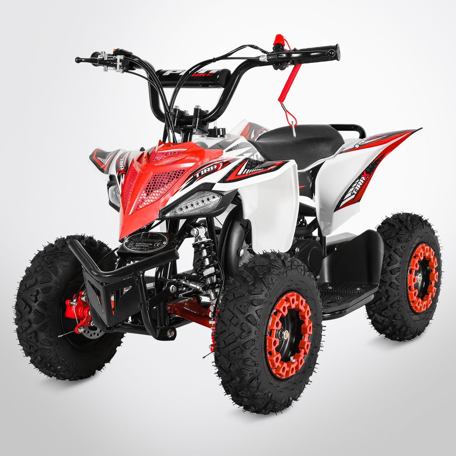 Pocket Quad TIRAX 49 - Mini Quad Enfant 50cc - Rouge et blanc