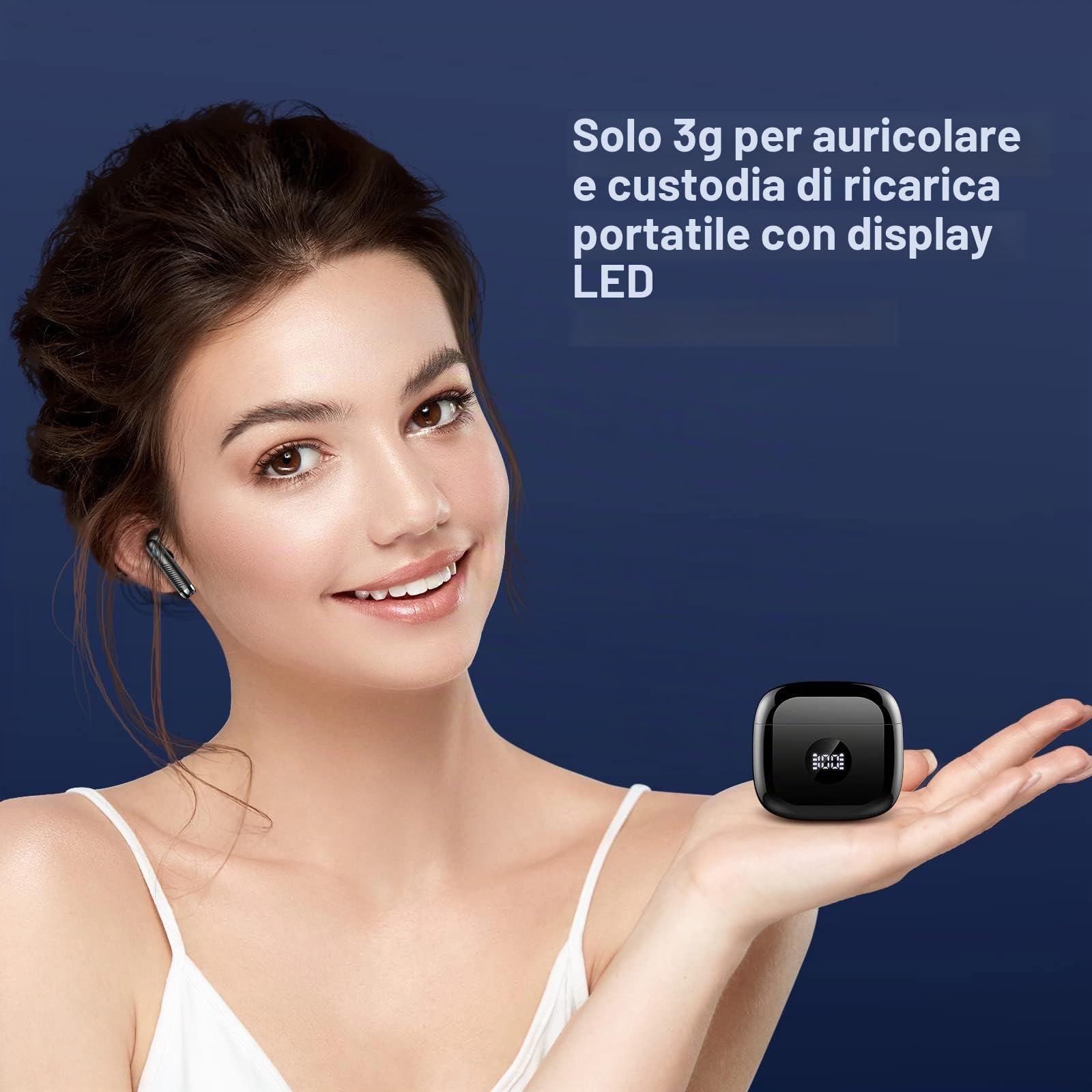 Cuffie Bluetooth Auricolari Bluetooth 5.4, Cuffie Wireless con 4 ENC Cancellazione Rumore Mic, Cuffie in Ear 40 Ore di Riproduzione, Cuffie Senza Filo HiFi Stereo IP7 Impermeabili per iOS & Android