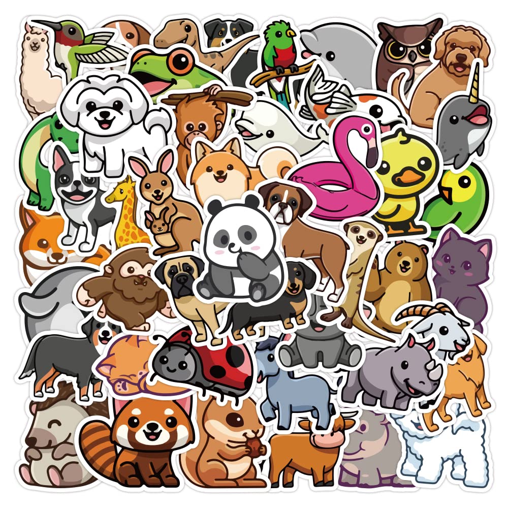 Buy Zoo Animal Stickers for Kids(50pcs)Punny Teacher Stickers for