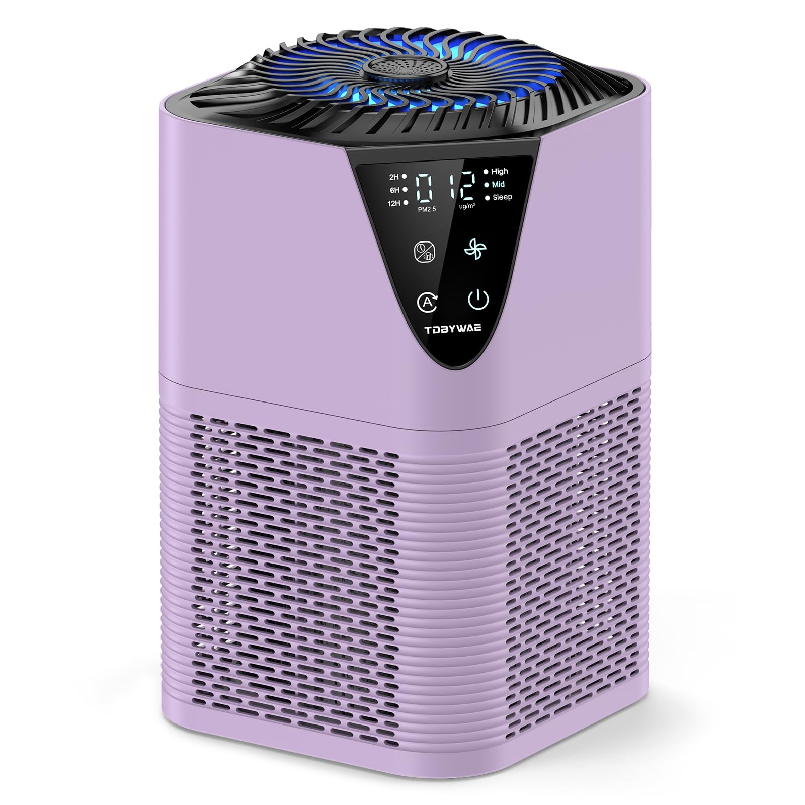 Air Purifiers for Home Large Room up to 1750 Sq Ft, H13 True HEPA Filter Air Purifiers for Bedroom, 25dB Quiet with Fragrance Diffuser for Home,Bedroom,Office (Purple)