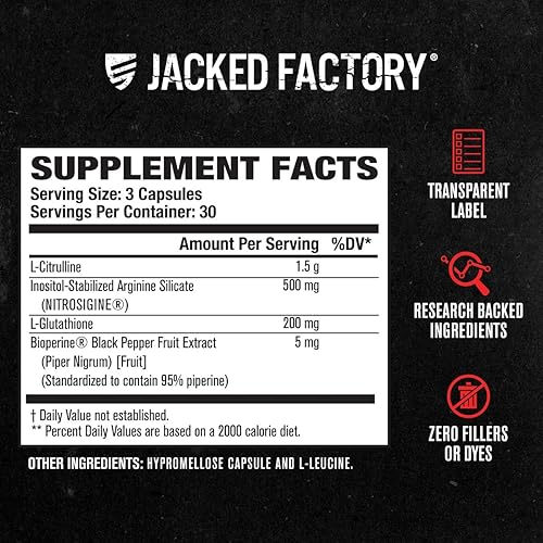Miniatura 6 de Jacked Factory Nitrosurge Pre-entrenamiento en cereza negra y N.O. XT refuerzo de óxido nítrico para hombres y mujeres