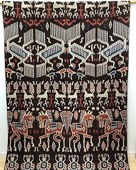 Amazon.co.jp: イカット スンバ島 インドネシアの本物 アンティーク 絣