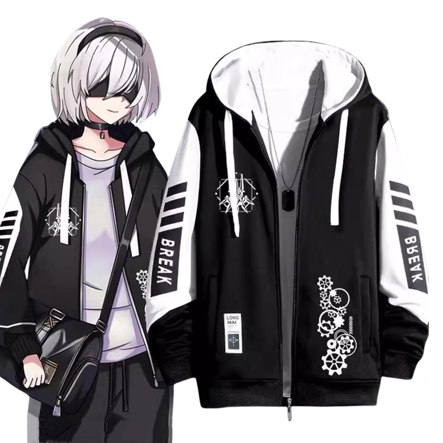 ニーアオートマタ　パーカー　2B 9S NieR auto mata ニーアオートマタ パーカー 2B 9S NieR auto mata Amazon.co.jp