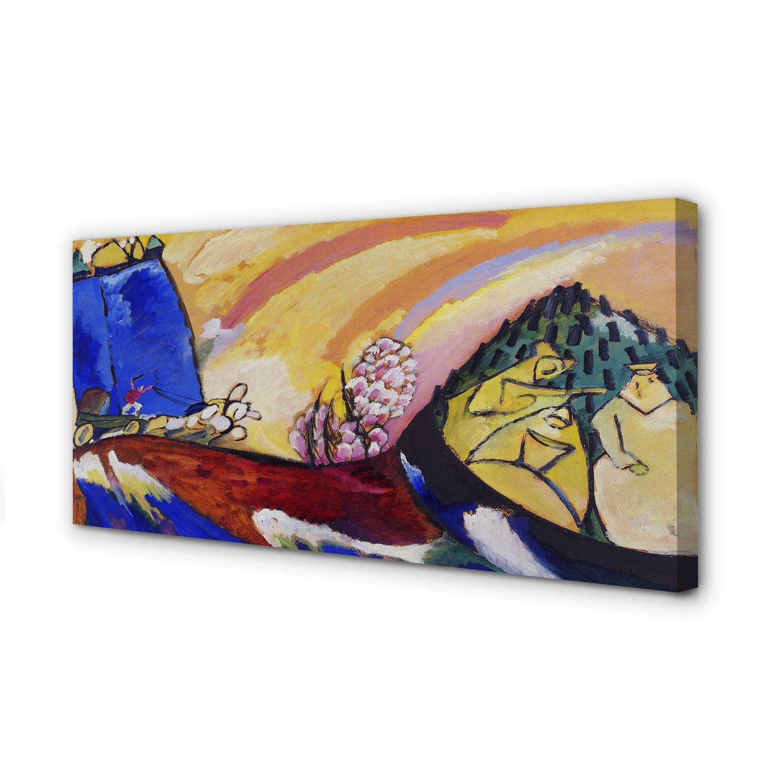 Art imprimé sur toile 100x50cm ange ailé pour créer une ambiance zen dans votre chambre