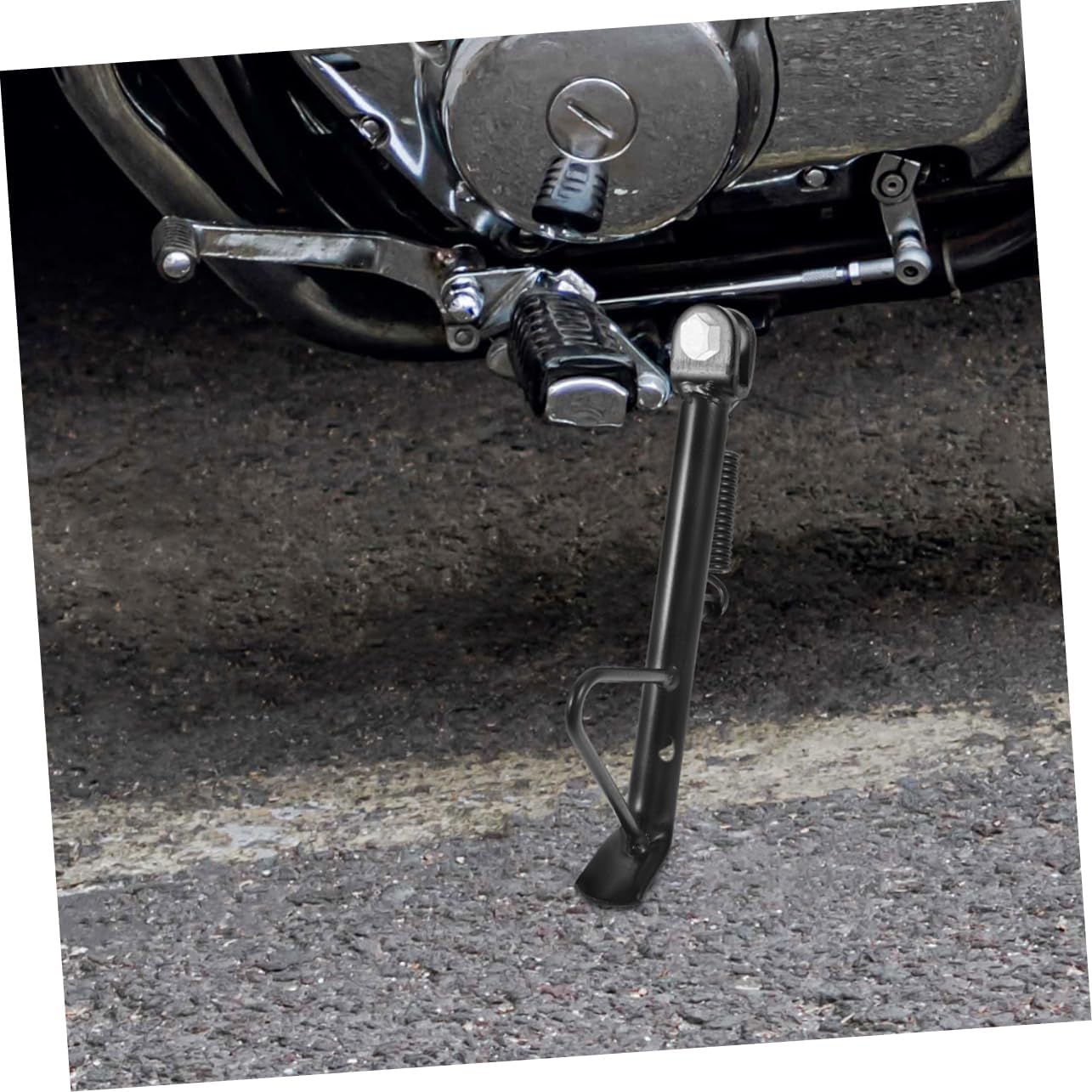 2 Sets Motorcycle Kickstand, Metal Side Stand for Electric Bike