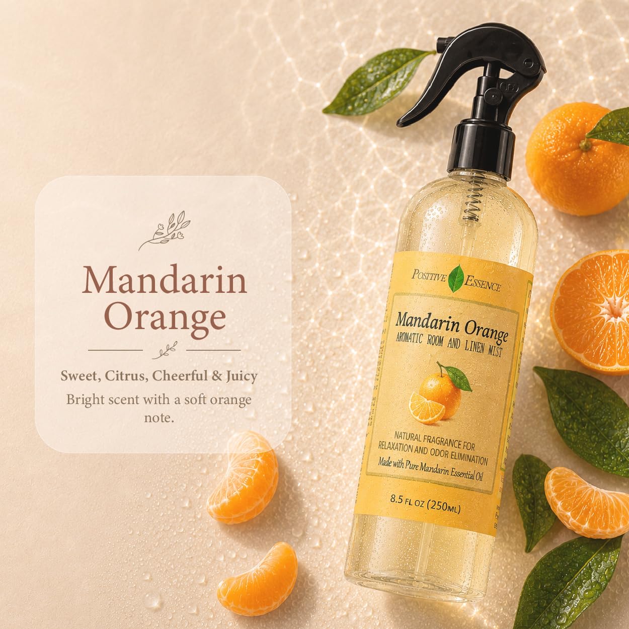 Mandarin Orange Room Spray & Linen Spray, Home Fragrance, 8.45 fl oz view 4