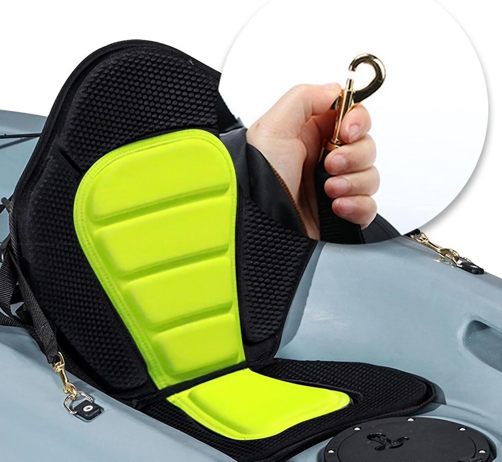 Sedile Kayak Imbottito Deluxe,sedile sup kayak,Seggiolino da Kayak per Sedili e Gioghi da Canoa Sedile Imbottito Regolabile Sedile per tavola da Surf SUPs Board Stand Up Paddle, Comoda Seduta Imbottit