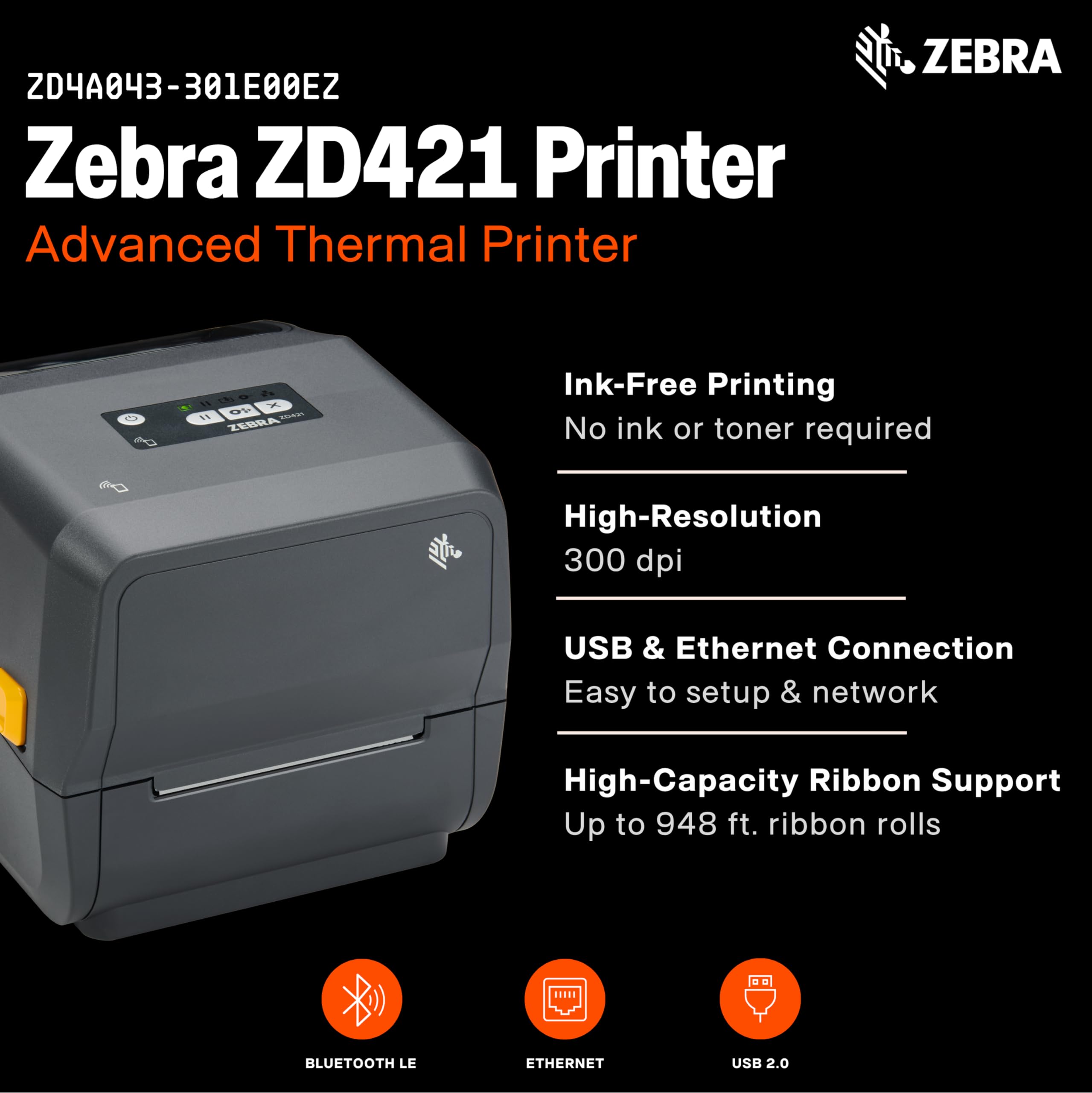 プレデター Amazon.com : ZEBRA ZD421 Thermal Transfer Desktop Printer 300 dpi