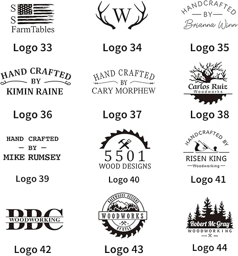 Miniatura 7 de KAINSY Hierro de Marca Personalizado para Madera, Hierro de Marca de Metal Duradero con Logo Personalizado para Estampado de Madera Quemada Cuero