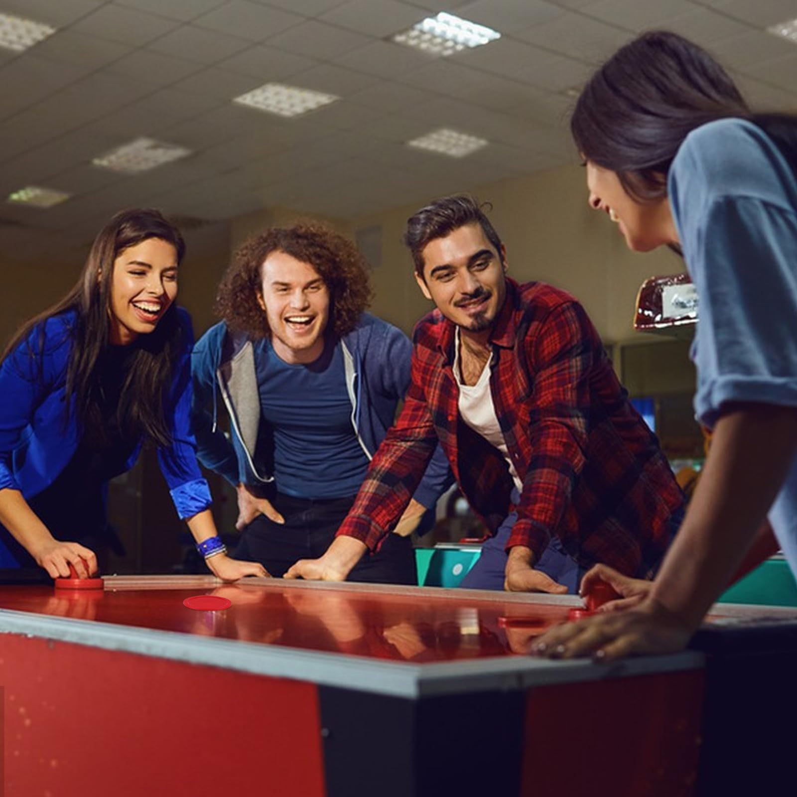 10 Pezzi di Dischi da Air Hockey, Set di Dischi da Air Hockey da 2 Pollici per Tavolo da Air Hockey