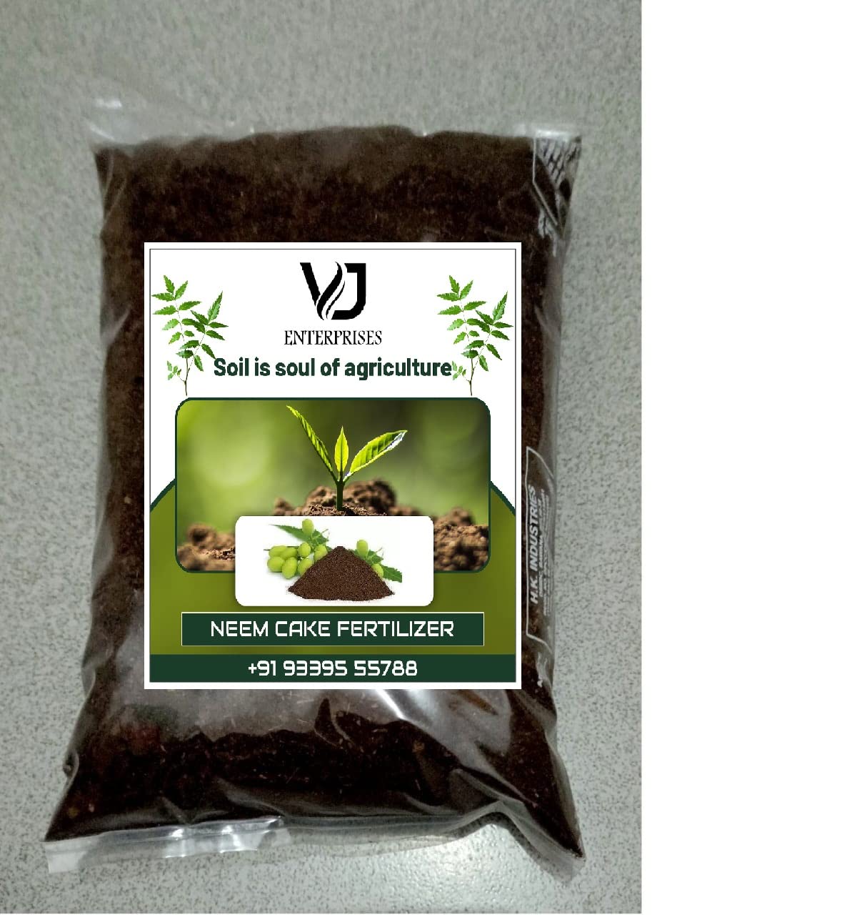 VJ Enterprises Neem cake Organic Fertilizer Best for garden, 100% organic, increase growth of plants with natural resources (2kg)-picture-11