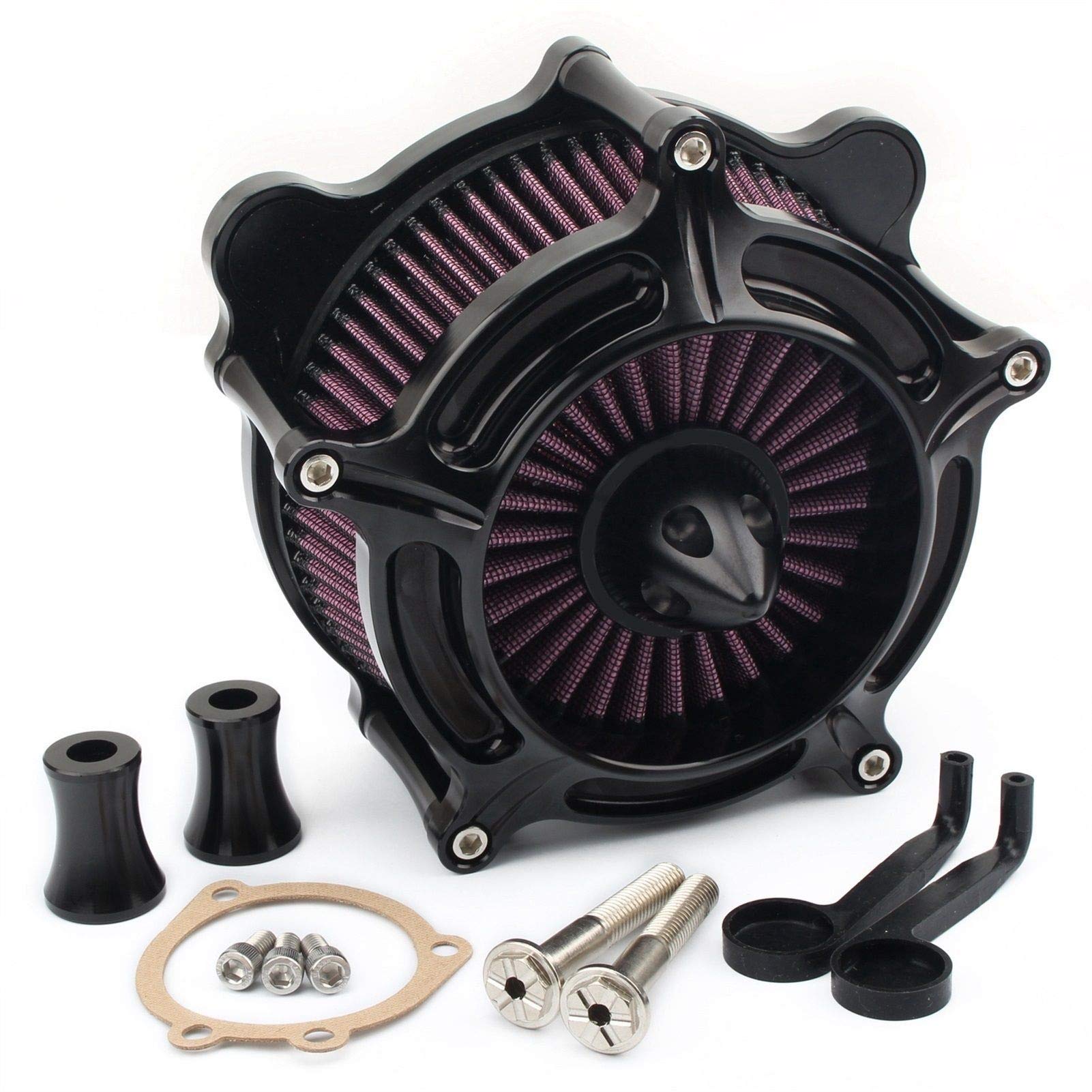 Motocyklowy filtr powietrza turbina Spike wlotowy Filtro Aire Moto, dla Harley, Touring Softail Dyna FXR 1993-2017