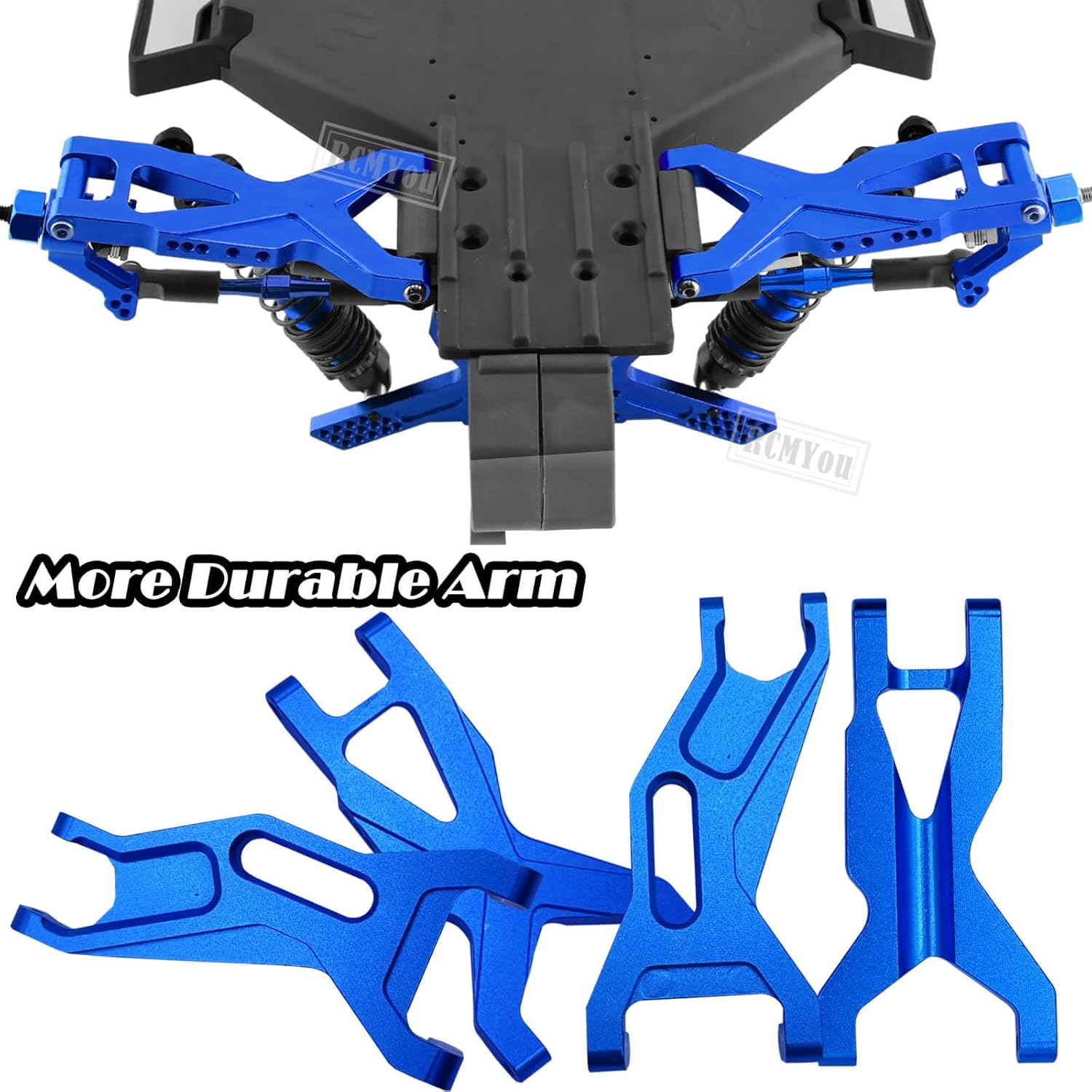 Upgrades Part for 1/10 Slash 2WD (VXL),Alloy Big Bore RC Shocks Absorber,Front Rear Suspension Arm,Caster Block,Steering Blocks,Rear Stub Axle Carriers,Turnbuckles Camber Links,Navy Blue