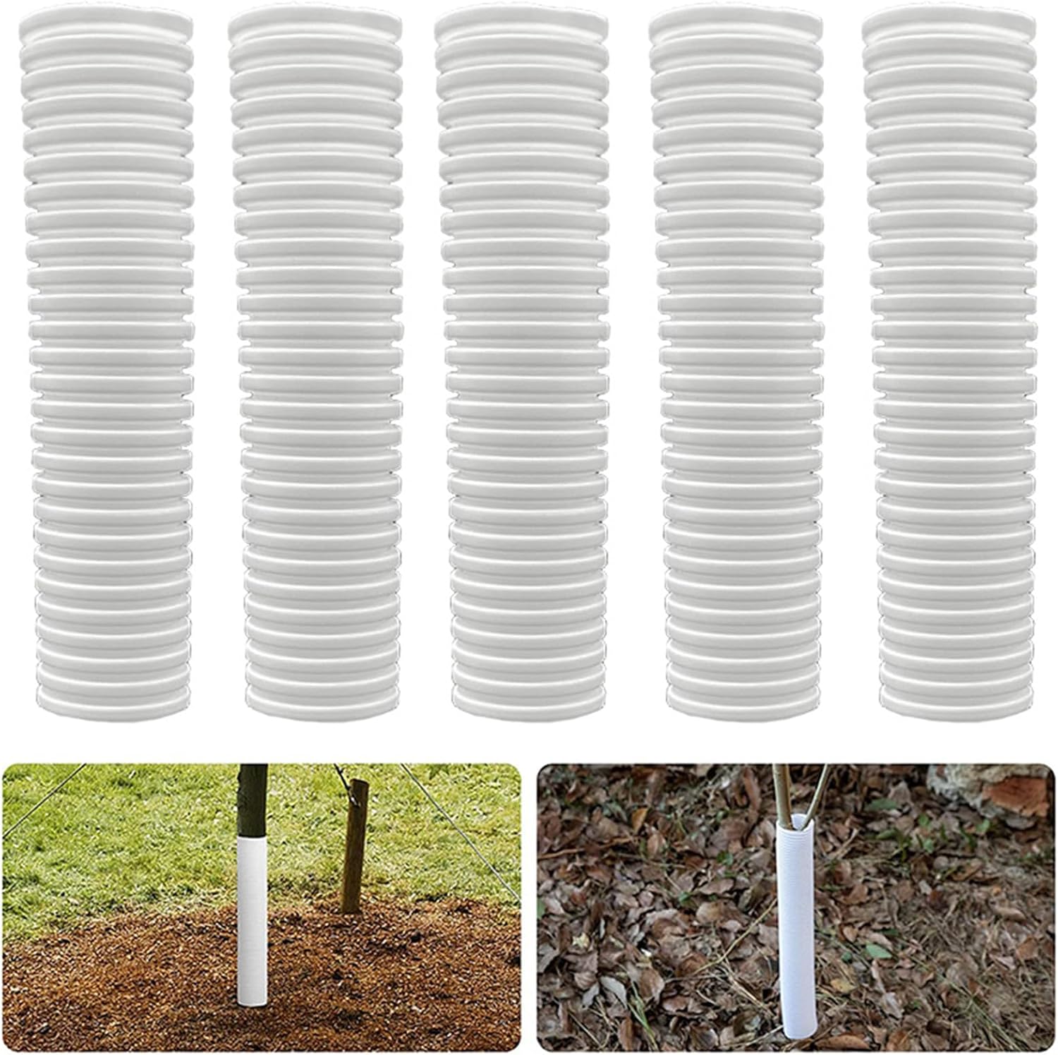 HFEHSKJ Tree Trunk Protector, Corrugated Plastic Tree