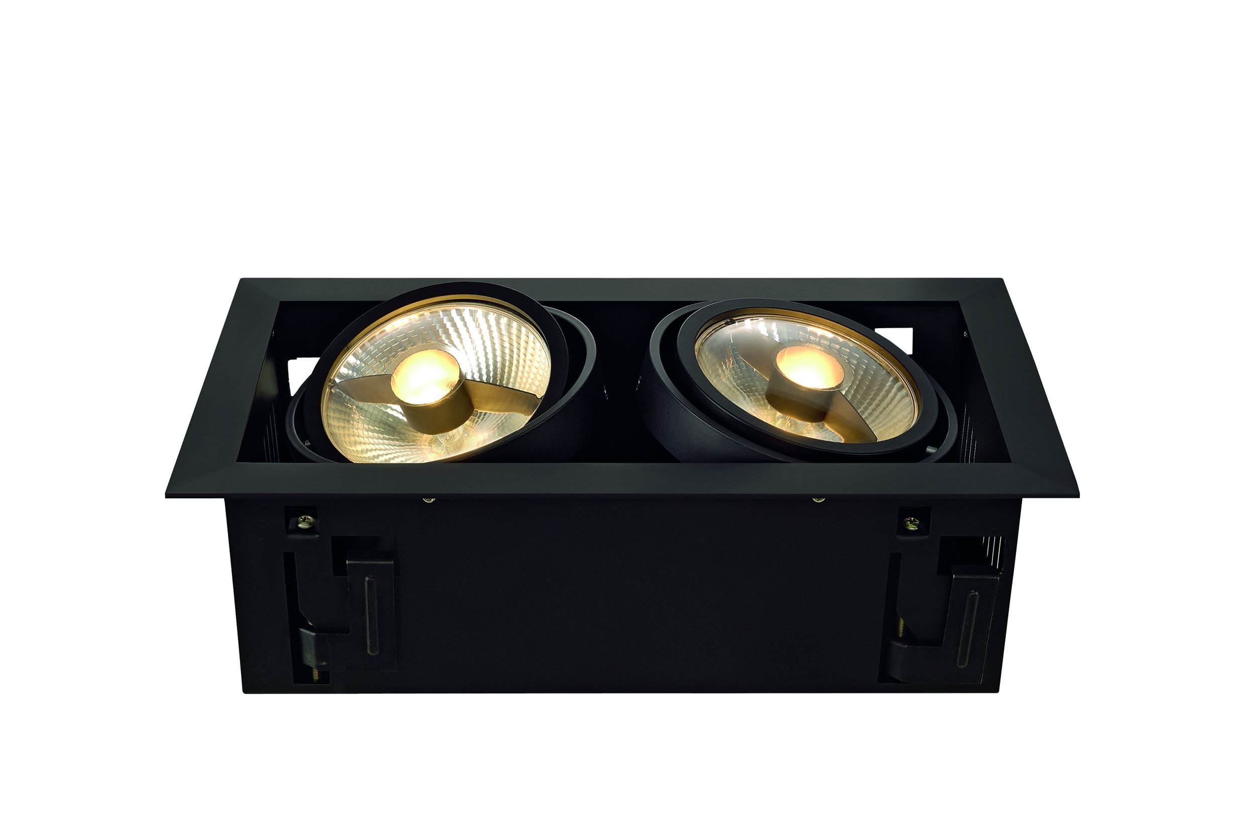 SLV spot plafond Build-in Kadux 2 Es111 Downlight; 1 x GU10/230 V/noir 115550