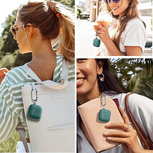 Miniatura 9 de para estuche de Airpods 4, DaQin - Estuche grabado con flores compatible con estuches de Airpods de Apple de 4ª generación para mujeres, estuches