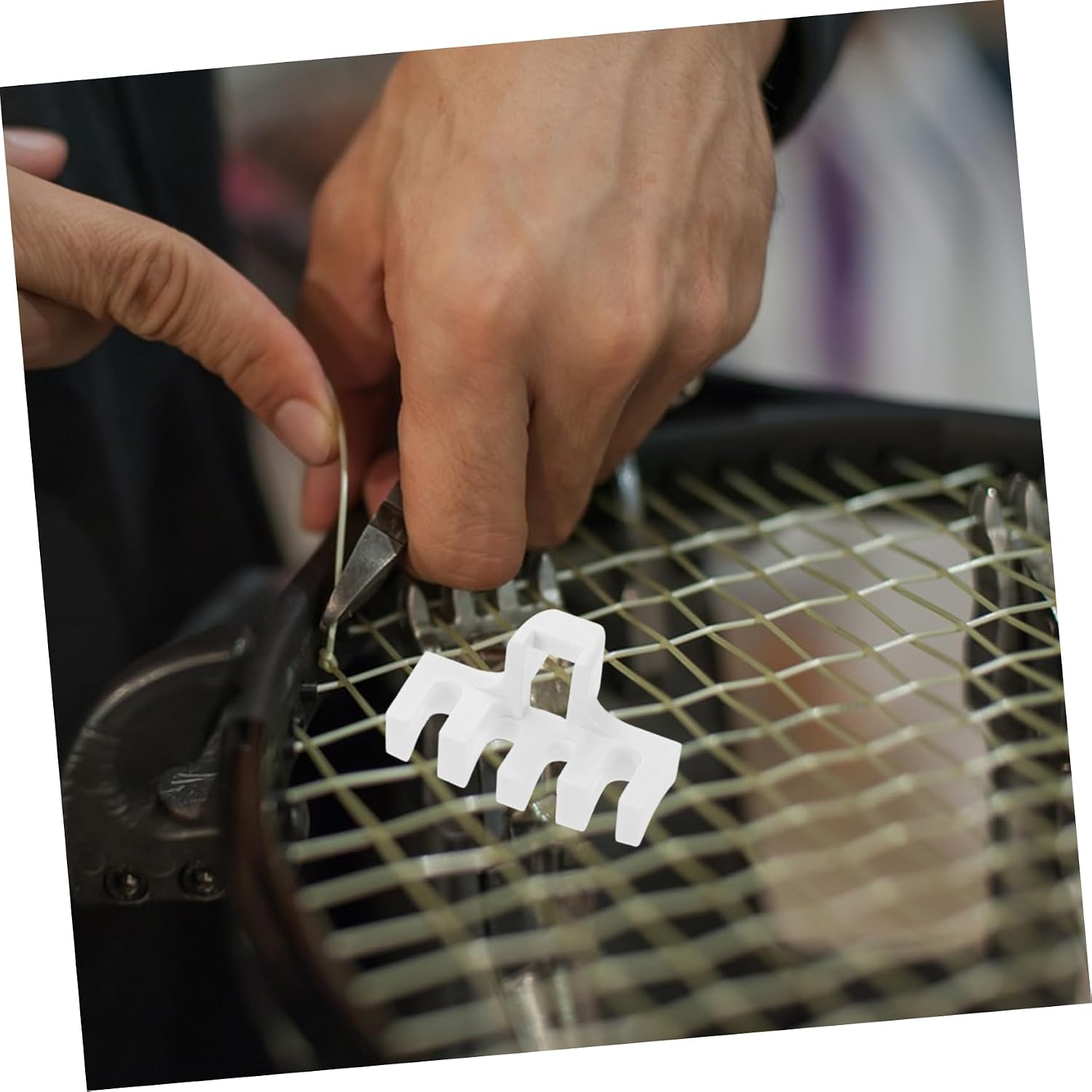 2pcs Badminton Tennis Stringing Machine Tool Racket Load Reducer Racket Stringing Adapters for High Tension