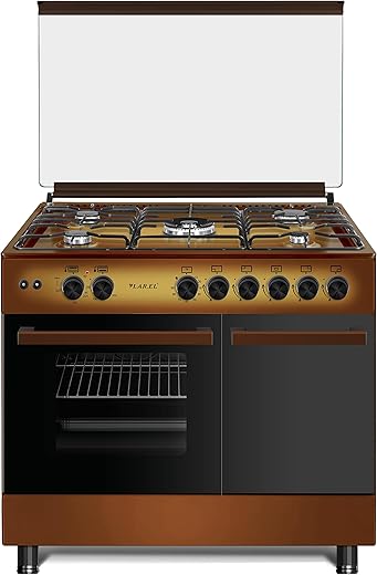 Cucina da 90x60 MARRONE Lar.El forno ELETTRICO con vano porta bombola 5...