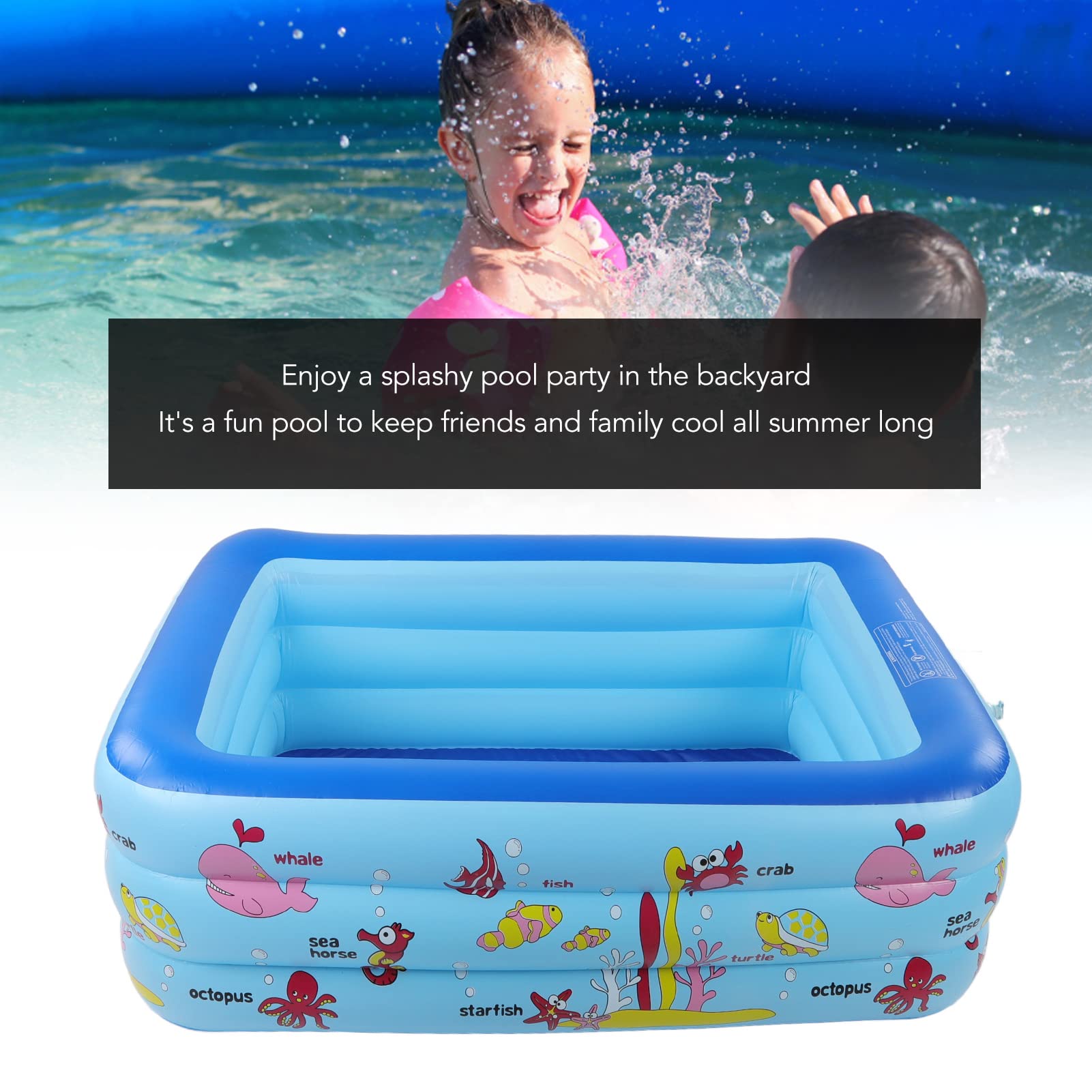 Baignoire Gonflable Piscine Gonflable Bassine pour Enfant et Bébépour 0