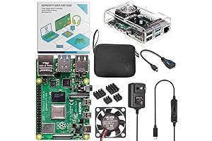 Basic Starter Kit For Raspberry Pi 4 With Fan Cooled ABS Case