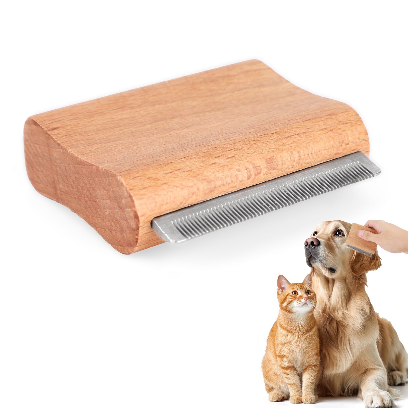 Dog Brush for Shedding 2 95x2 56in Pet Deshedding Brush Cat Grooming Supplies Pet Hair Remover Removal Comb