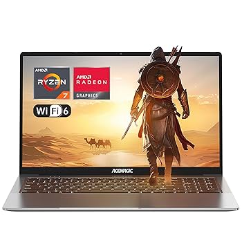 ACEMAGIC Laptop Ryzen 5 7430U, do 4,3 GHz, RAM 16 GB NVME