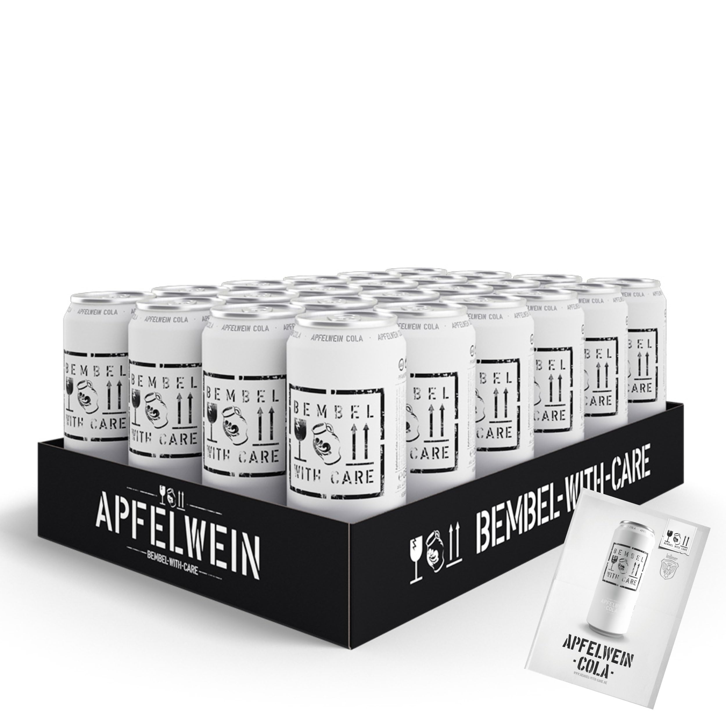 BEMBEL WITH CARE Apfelwein Cola 24 x 0,5 Liter inkl. 6€ DPG Pfand und einer BEMBEL WITH CARE Postkarte