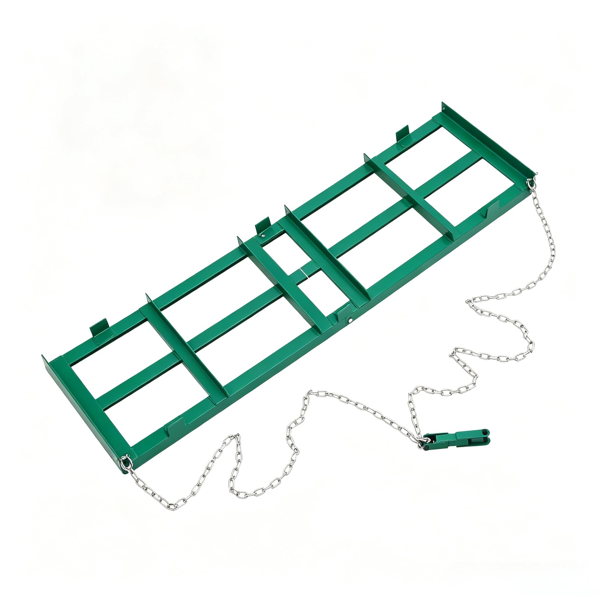 Garvee Schleppegge Wiesenschleppe, 51 x 122 cm, grün | Verstellbare Stangen mit 183 cm Kette, passend für Traktoren, UTVs, Geländefahrzeuge und Rasenmäher