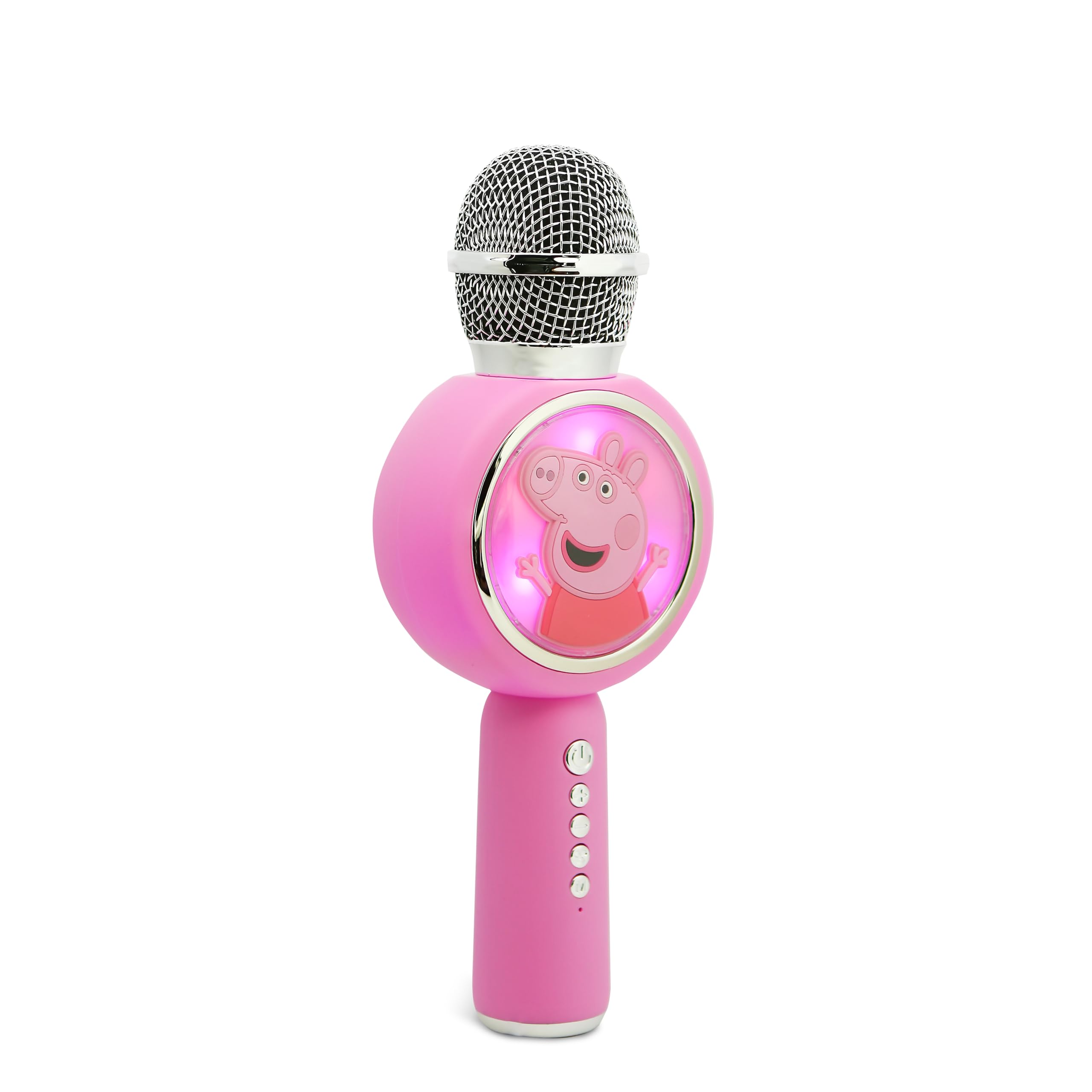 OTL Technologies Microfono Karaoke con altoparlante wireless Peppa Pig con luce LED POPSING colore rosa