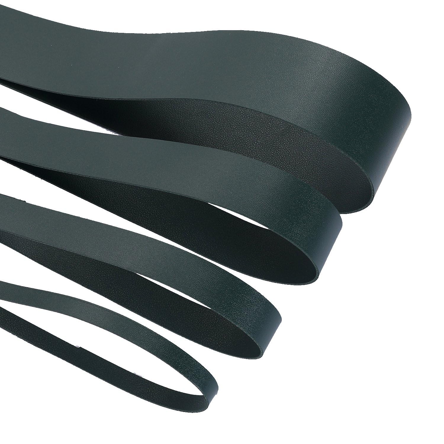 Faux Leather Strap Binding Ribbon Trim Double Sided Thick Trimming Flat Tape Cord in 15 Colors Strong Upholstery Strips 10mm 20mm 30mm 50mm. [Bottle Green #708, 50mm - 18 Meters]