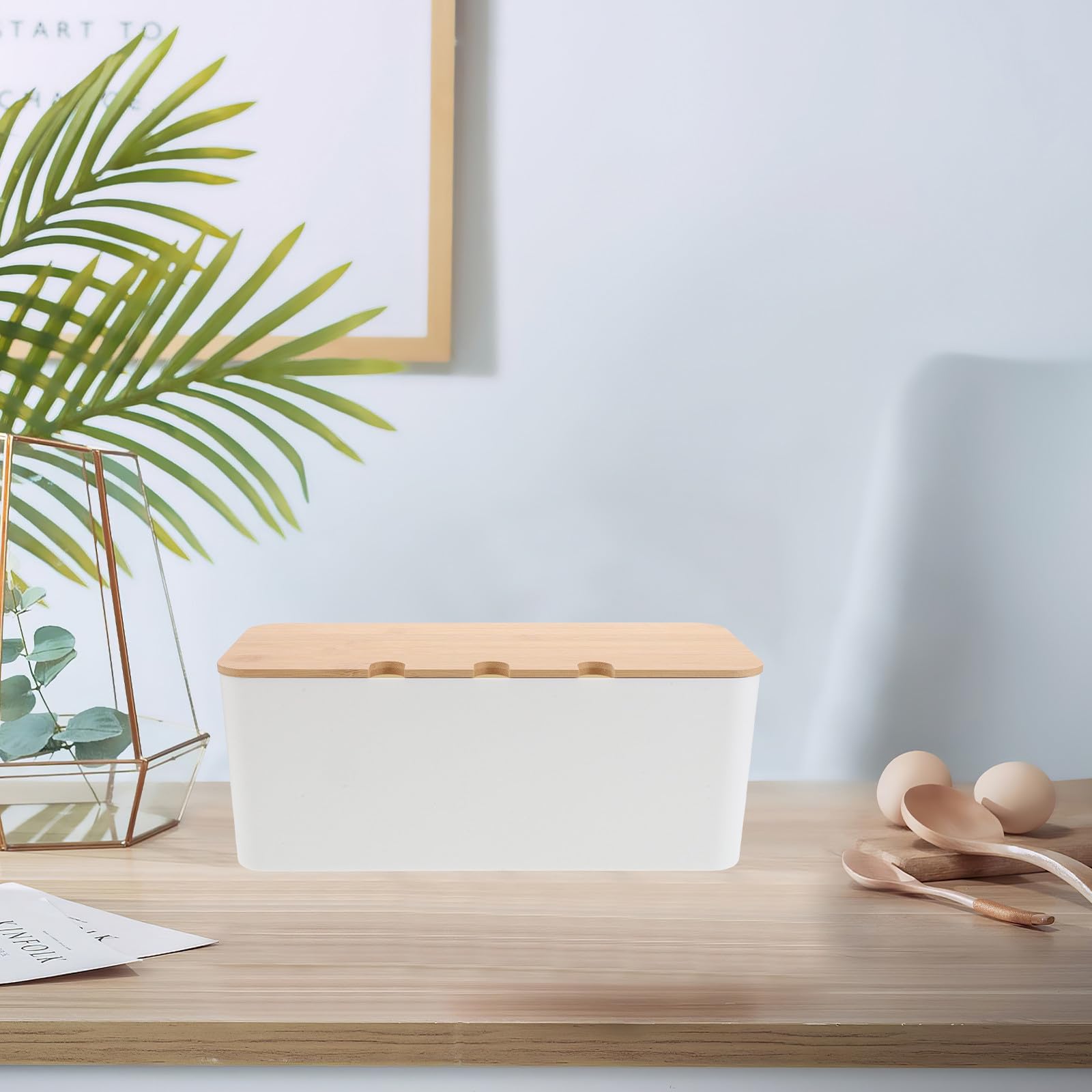 Kabelmanagementbox mit Löchern für Schreibtisch und Büro Geräte