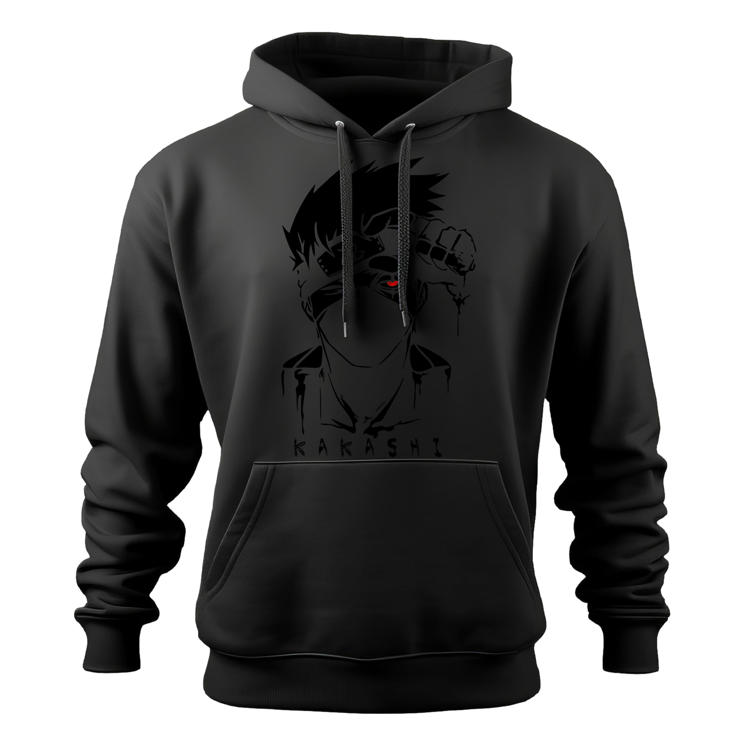 Khakey Hoodie for Boys | Anime Hoodies | Naruto Printed Hoodie Boy | Black Navy Blue Maroon Colour | Uchiha Logo Kakhashi Face Hooded Sweatshirt-image-20