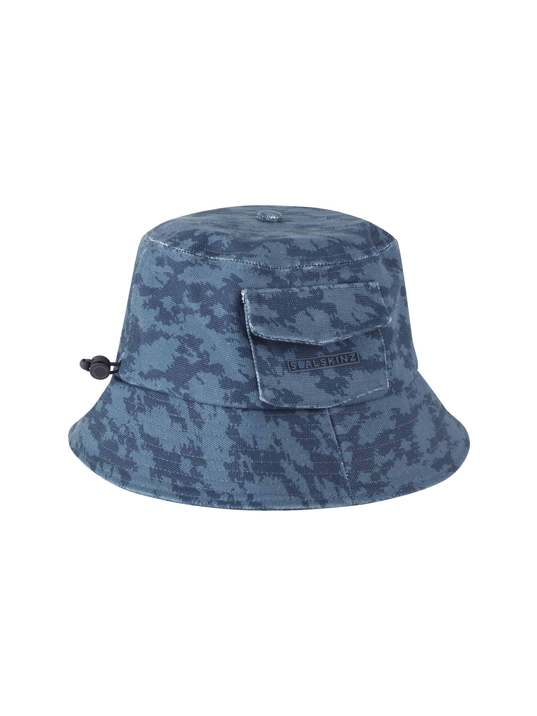 Seal Skinz Unisex Navy Adults Lynford Waterproof Bucket Hat