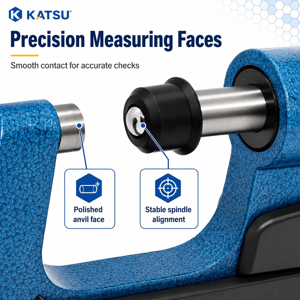 KATSU Micromètre Numérique 0-25 mm / 0-1" Résolution 0,001mm Haute Précision LCD Micromètre Extérieur électronique Calibre Mesure en Pouce/Métrique avec Mode Absolu et Mode Incrémental