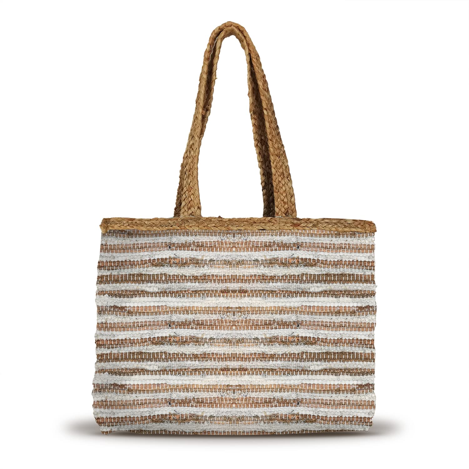 Banzaii borsa donna estiva colorata, borsa mare in paglia intrecciata, interamente realizzata a mano