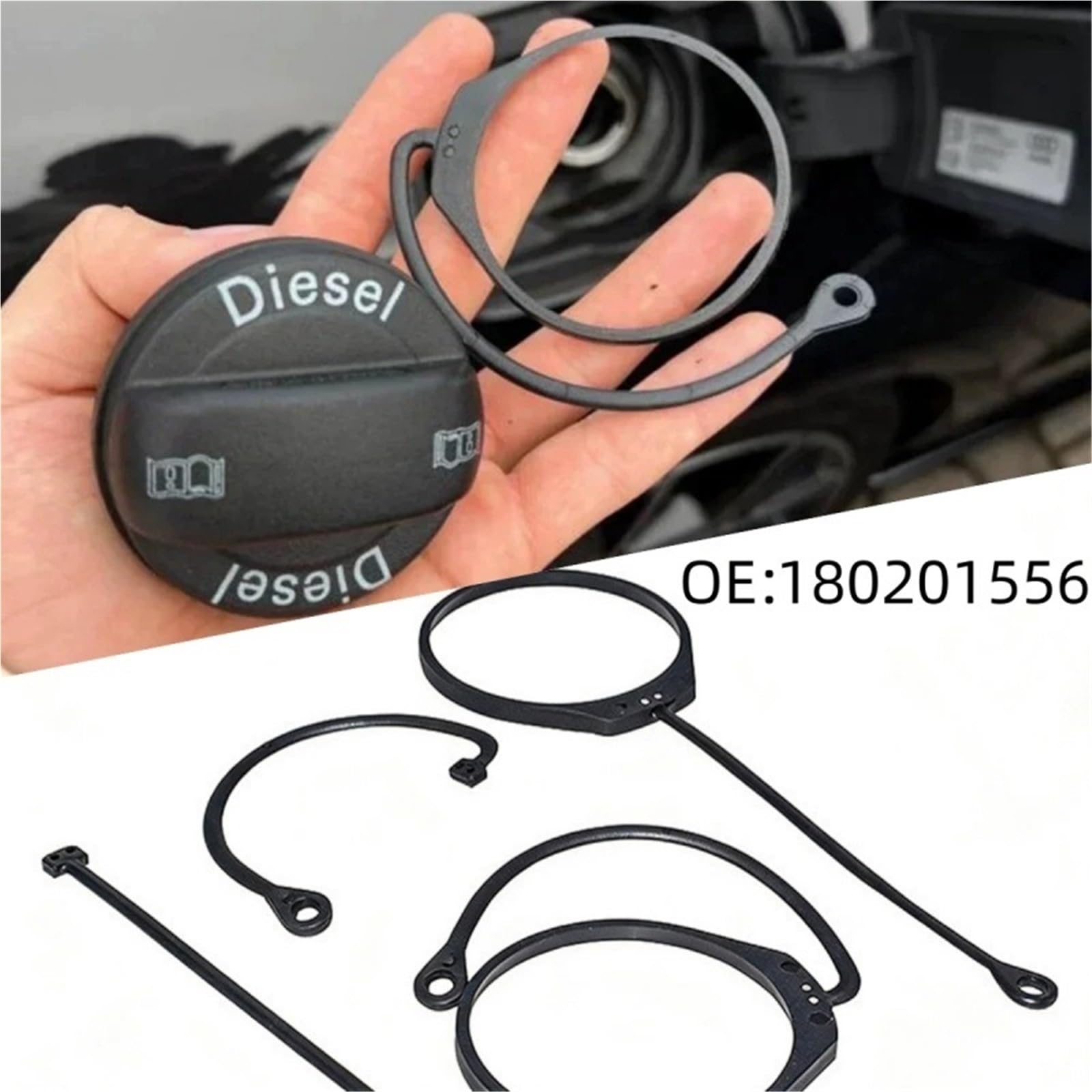 Korek wlewu paliwa Pasuje do Vw 4-7 R Polo Bora Pasuje do Au&di A4 A5 A6 A7 A8 Q5 Q7 1 szt. Korek wlewu paliwa(C-1set)