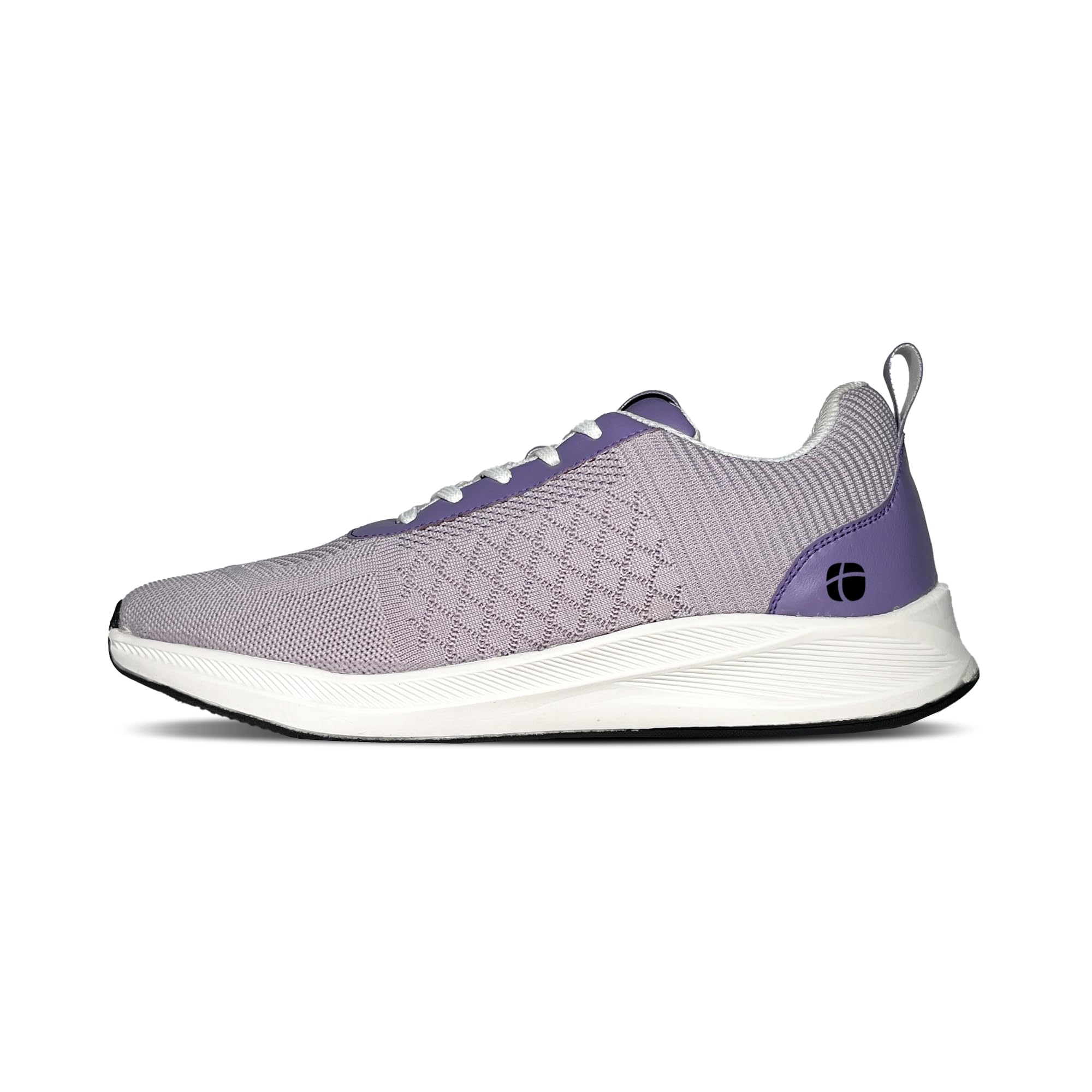 Women's Walking Shoes, Breathable Mesh, Lavender and Black, Ortho Comfort Support-image-12
